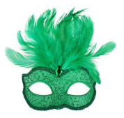 Tomfoolery Daniella Eye Mask with Feathers