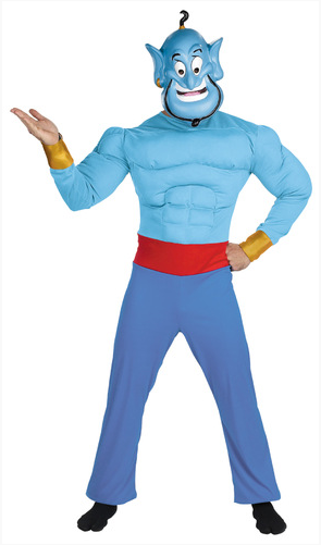 Adult Genie Muscle Chest Costume