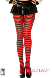 Music Legs Striped Tights Coloured