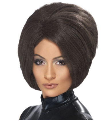 Smiffys Posh Power Brown Wig