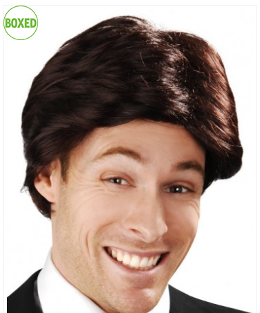 Tomfoolery Brown Anchorman Swept Fringe Wig