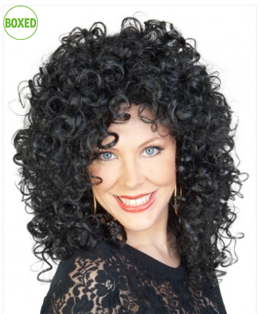 Tomfoolery Cher Black Curly