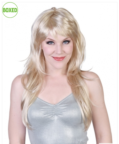 Tomfoolery Taylor Long Blonde Layered Wig with Fringe