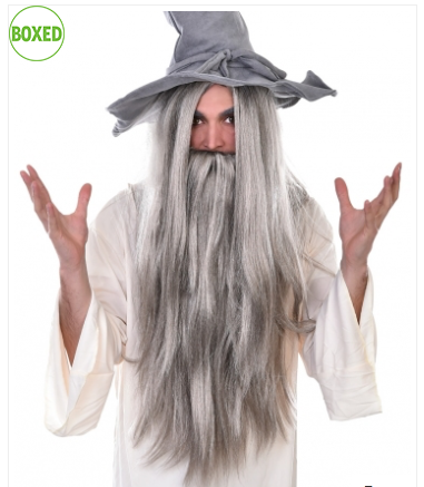 Tomfoolery Wizard Wig and Beard