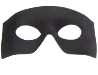 Tomfoolery Black D'artagnan Eye Mask