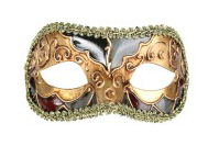 Tomfoolery Luciana Metallic Mask