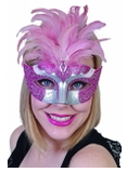 Tomfoolery Gabrielle Eye Mask with Feathers