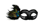 Tomfoolery Adrianna Eye Mask with Feathers