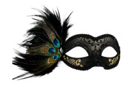 Tomfoolery Adrianna Eye Mask with Feathers