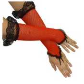 Tomfoolery Fingerless Fishnet Gloves