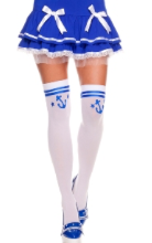 Music Legs 4840 - Music Legs Thigh High Sailor