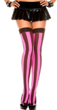 Music Legs 4219 - Music Legs Vertical Stripe Thigh High