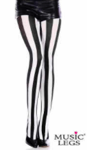 Music Legs Striped Tights