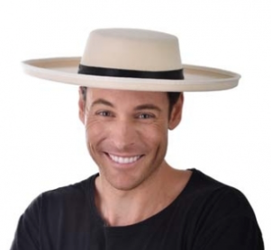Tomfoolery Boater Hat - Cream