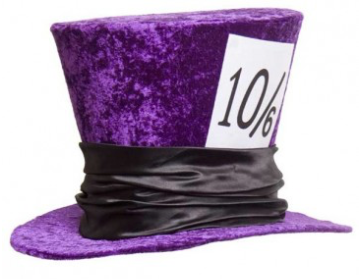 Tomfoolery Mad Hatters Hat - Purple