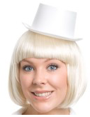 Tomfoolery Mini White Top Hat