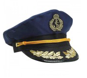 Tomfoolery Sailor Captain Navy Hat