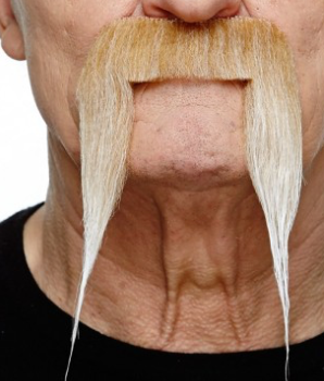 Tomfoolery Long Blonde Adhesive Moustache