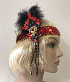 Interalia 1920's Flapper Headband Coloured Assorted