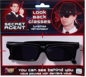 Tomfoolery Black Spy Glasses