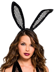 Music Legs Black Fishnet Bunny Ears