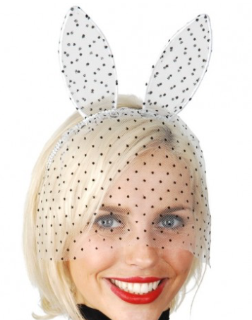 Tomfoolery Bunny Ears with Veil