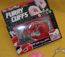 HappyTime Red Furry Cuffs