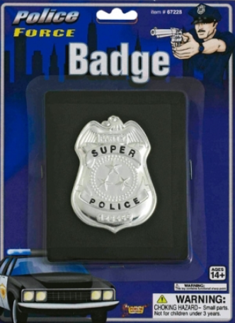 Tomfoolery Police Badge on Wallet