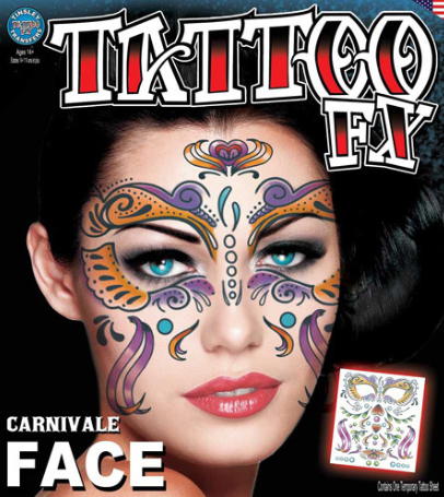 Carnival Carnivale Face Tattoo FX