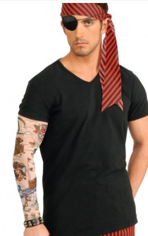 Tomfoolery Pirate Faux Tattoo Sleeve