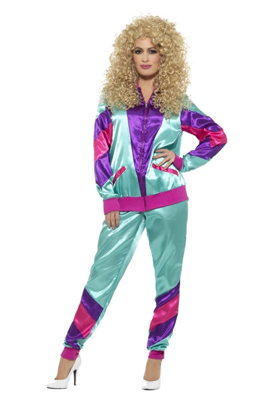 Smiffys 80's Teal Shell Suit Costume