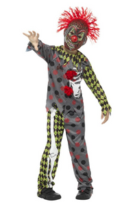 Smiffys Child's Deluxe Twisted Clown Costume