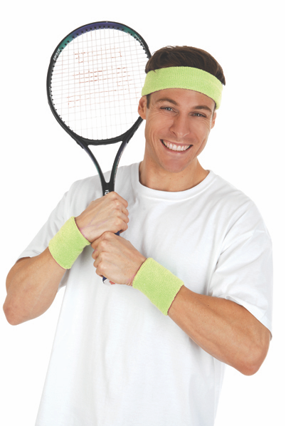 Tomfoolery Neon Sweatband Set