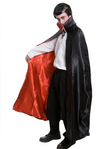 Tomfoolery Deluxe Black Cape w/red lining