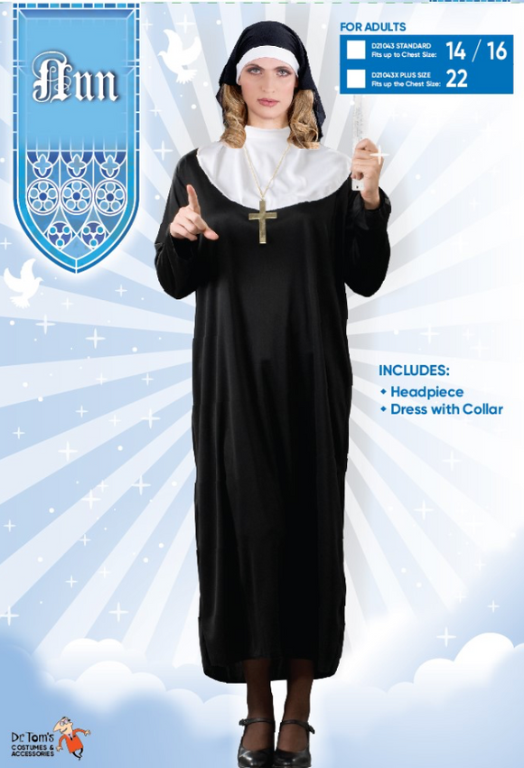 Tomfoolery Adult Nun Costume