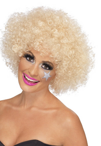 Smiffys Blonde 70's Funky Afro Wig