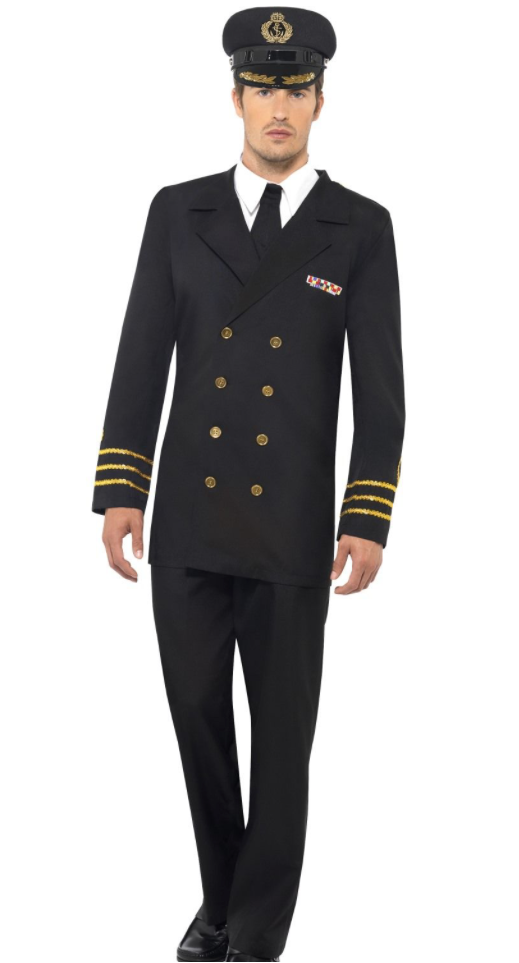 Smiffys - Mens Navy Officer Costume