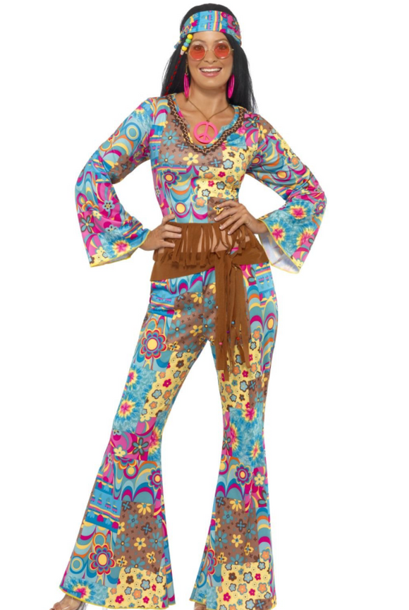Smiffys - Hippy Flower Power Costume