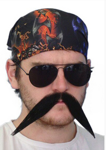 Carnival Black 'Biker' Moustache