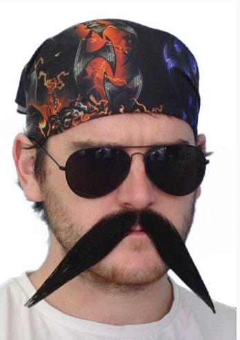 Carnival - Black 'Biker' Moustache