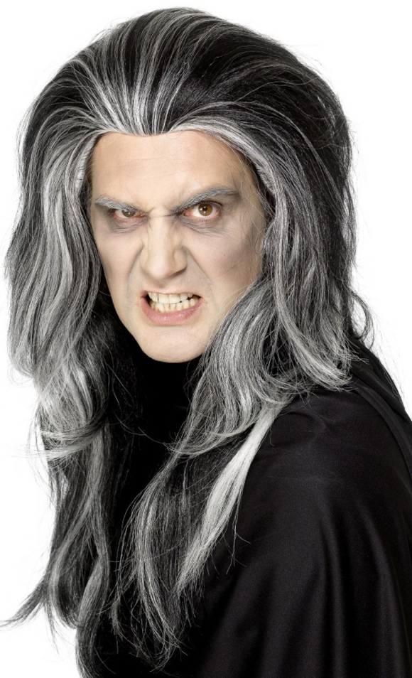 Smiffys Black Gothic Vampire Wig