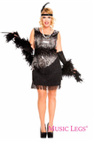 Music Legs Fearless Flapper Plus Size