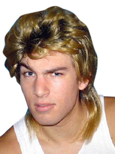 Carnival Tough Guy Ginger Mullet Wig