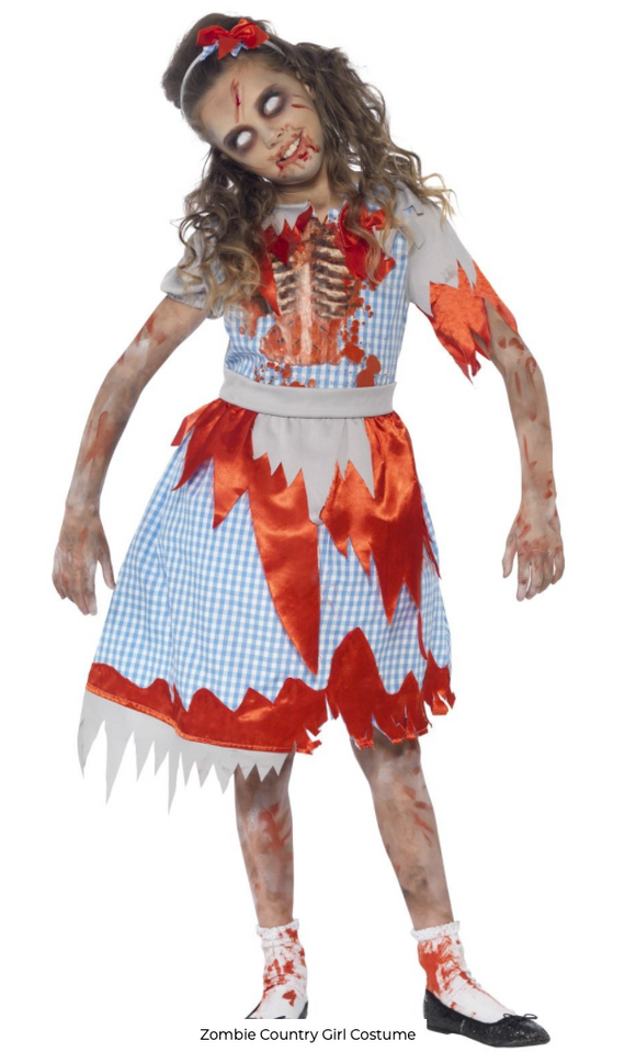 Smiffys Girls Zombie Country Costume