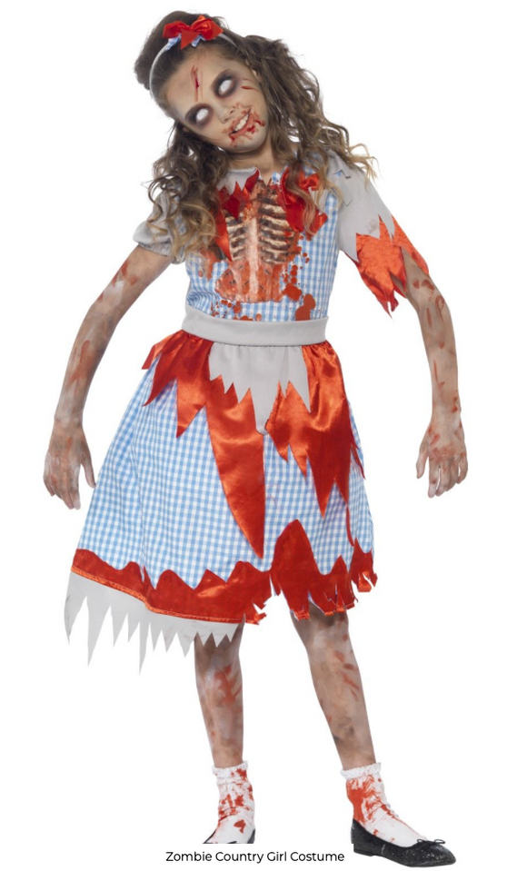 Smiffy's Girls Zombie Country Costume