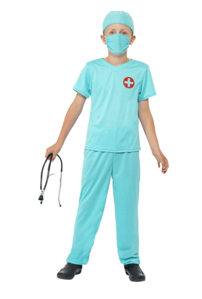 Tomfoolery Surgeon Scrubs Child Costume