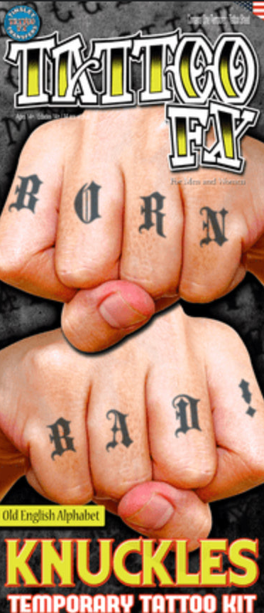 Tinsley Tattoo FX Old English Alphabet