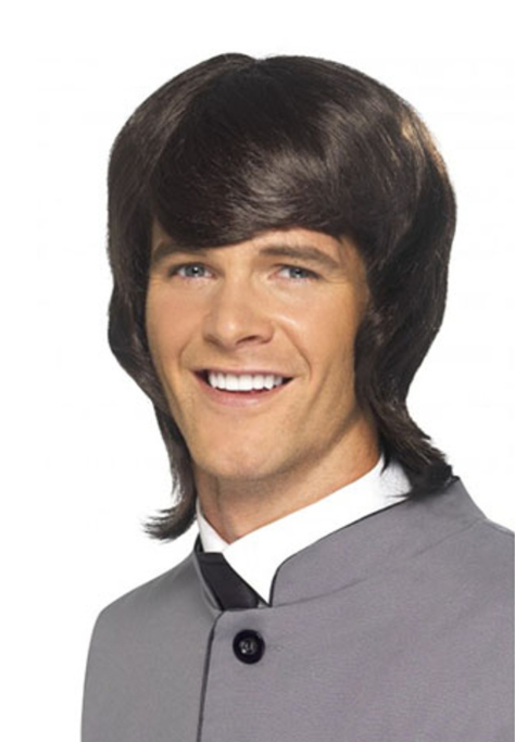 Smiffys Brown 60's Male Mod Wig