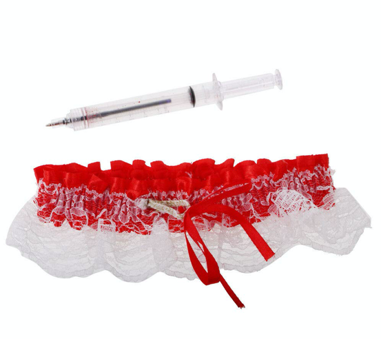 HappyTime Nurse Garter w/ Hypodermic Pen