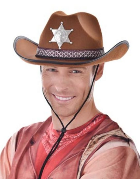 Tomfoolery Brown Sheriff Hat